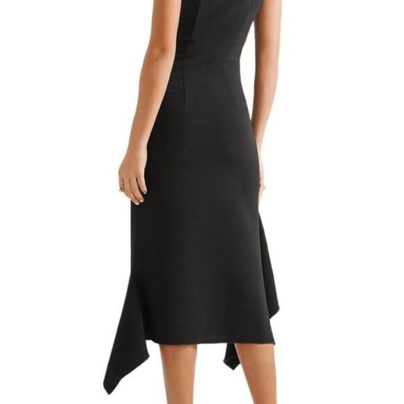 $875 NWOT Dion Lee Bonded Crepe Bustier Asymmetrical Hem Dress in‎ Black Size 6 - Picture 7 of 16